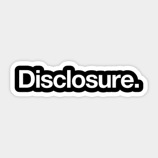 Disclosure Sticker